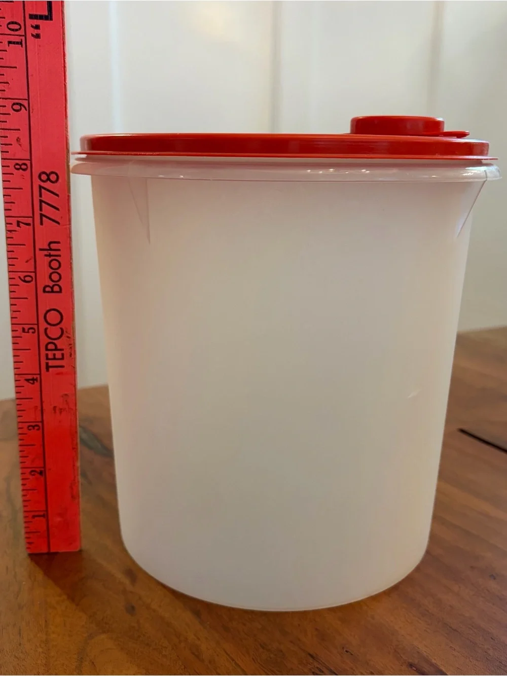 Tupperware Pour N Store 254 Jumbo Canister AND 321 Tumbler Handolier Paprika Red